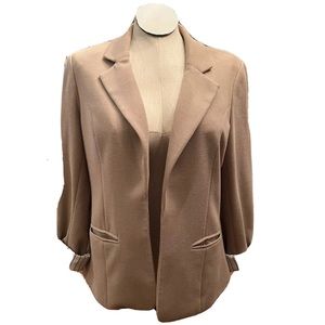 41 Hawthorne Tan Jacket.Natalie Knit